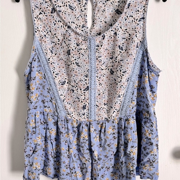 Umgee Tops - Umgee Women’s Blue Floral Sleeveless Top Blouse – Size M, Casual/Boho Chic